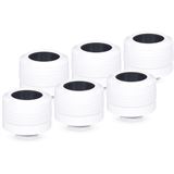 Alphacool Eiszapfen PRO 16mm HardTube Fitting G1/4 - Sixpack, weiss Alphacool Eiszapfen PRO 16mm HardTube Fitting G1/4 - Sixpack, weiss