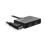 0.50m InLine HDMI Splitter/Verteiler, 2-fach, 4K/60Hz, mit