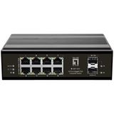 LevelOne Switch 10Port Gigabit PoE DIN-Rail,-40&deg;C to 75&deg;C