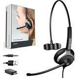 Gequdio Headset 1-Ohr mit USB f&uuml;r PC,MAC
