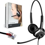Gequdio Headset 2-Ohr für Yealink,Snom,Grandstream mit Kabel Gequdio Headset 2-Ohr für Yealink,Snom,Grandstream mit Kabel