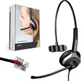 Gequdio Headset 1-Ohr für Yealink,Snom,Grandstream mit Kabel Gequdio Headset 1-Ohr für Yealink,Snom,Grandstream mit Kabel
