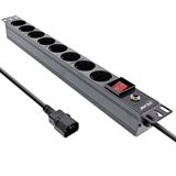 (&euro;13,73*/1m) 2.00m InLine Strom 19" Steckdosenleiste C14