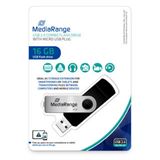 16GB MediaRange USB-Stick Kombo Micro USB OTG