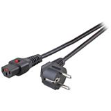 1.00m EFB Elektronik Netzkabel Schutzk. 90°-C13 180°,IEC 1.00m EFB Elektronik Netzkabel Schutzk. 90°-C13 180°,IEC