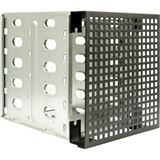 Inter-Tech Einbaurahmen 5,25" auf 5x3,5" f&uuml;r 19"