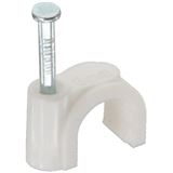 InLine Kabelschelle 8mm rund, 50 Stück, weiss