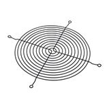 Aquatuning schwarz L&uuml;ftergitter f&uuml;r 200mm (80122)