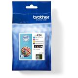 Brother Tinte Multipack LC424VAL schwarz, cyan, magenta, gelb