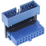 InLine USB 3.0 Adapter intern, Pfostenanschluss Stecker auf Buchse,