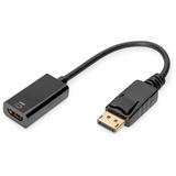 Digitus Aktiver DisplayPort Adapter/Konverter, DP auf HDMI