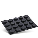 InLine Gummipads, 12mm, 20er Pack, schwarz, flach, selbstklebend InLine Gummipads, 12mm, 20er Pack, schwarz, flach, selbstklebend