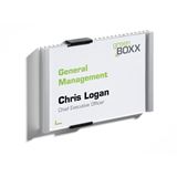 Durable T&uuml;rschild Info Sign 149x105,5mm metallic silber