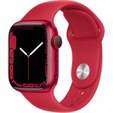 Apple Watch S7 Aluminium 41mm Cellular Rot Sportarmband rot Apple Watch S7 Aluminium 41mm Cellular Rot Sportarmband rot