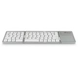 MediaRange Tastatur USB und Bluetooth Deutsch silber (kabellos)