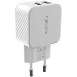 nevox USB PD Type C + USB QC 3.0 Ladeger&auml;t 30 Watt wei&szlig;