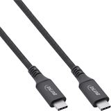 1.00m InLine USB4 Kabel, USB Typ-C Stecker/Stecker, schwarz 1.00m InLine USB4 Kabel, USB Typ-C Stecker/Stecker, schwarz