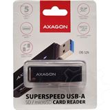 AXAGON CRE-S2N Cardreader USB-A 3.2 Gen 1, SD, microSD - schwarz
