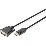 3.00m Digitus DP - DVI-D CABLE 3M BLACK DP -