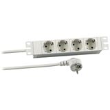 EFB Elektronik 10" 1HE Steckdosenleiste 4xCEE 7/3 RAL 7035 EFB Elektronik 10" 1HE Steckdosenleiste 4xCEE 7/3 RAL 7035