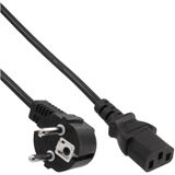 0.50m InLine 60er Bulk-Pack Netzkabel, Schutzkontakt gewinkelt auf