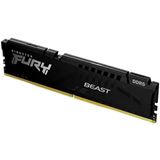 16GB Kingston FURY Beast schwarz DDR5-5600 DIMM CL40 Single 16GB Kingston FURY Beast schwarz DDR5-5600 DIMM CL40 Single