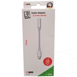 2GO Audio Adapter Lightning Stecker auf Klinke Buchse Weiß