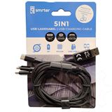 smrter Smrter Hydra ULTRA 5-in-1 USB-Ladekabel (1,2 m), black