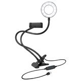 LogiLink Smartphone-Ringlicht-Klemmhalterung, DM 8.5cm