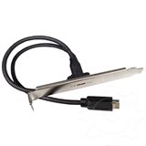 Graugear Erweiterungskabel mit PCI Blende,Type-E auf Type-C retail