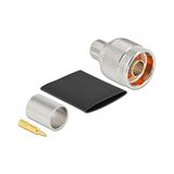 Delock N Stecker zum Crimpen LMR 400 mit passendem Schrumpfschlauch Delock N Stecker zum Crimpen LMR 400 mit passendem Schrumpfschlauch