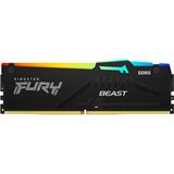 8GB Kingston FURY Beast RGB DDR5-5200 DIMM CL40 Single
