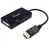 Equip Displayport->HDMI/VGA/DVI Adapter St/Bu schwarz
