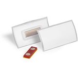 Durable Namensschild Click Fold m Magnet 40x75mm 10Stk trans Durable Namensschild Click Fold m Magnet 40x75mm 10Stk trans