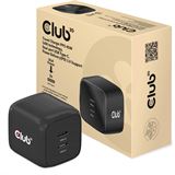 Club 3D Reiseladegerät PPS 45W GAN-Technologie, Dualer Anschluss USB Typ-C, Power Delivery(PD) 3.0 Unterstützung *schwarz* Club 3D Reiseladegerät PPS 45W GAN-Technologie, Dualer Anschluss USB Typ-C, Power Delivery(PD) 3.0 Unterstützung *schwarz*