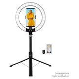 LogiLink Smartphone-Ringlicht m.Selfie-Stick-Stativ,DM 20cm