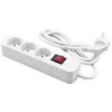 (€9,25*/1m) 1.40m MediaRange Strom Steckdosenleiste Weiß 3 (€9,25*/1m) 1.40m MediaRange Strom Steckdosenleiste Weiß 3