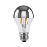 Segula LED Gl&uuml;hlampe VINTAGE LINE 55369 Spiegelkopf silber E27