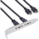 InLine Slotblende USB Typ-C zu USB 3.1 Frontpanel Key-A intern, 0,5m InLine Slotblende USB Typ-C zu USB 3.1 Frontpanel Key-A intern, 0,5m