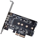 Silverstone SST-ECM27 M.2/SATA Adapterkarte, PCIe 4.0, 1x M-Key, 2x Silverstone SST-ECM27 M.2/SATA Adapterkarte, PCIe 4.0, 1x M-Key, 2x