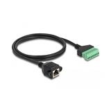 Delock RJ45 Kabel Cat.6 Buchse zu Terminalblock Adapter zum Einbau 1 Delock RJ45 Kabel Cat.6 Buchse zu Terminalblock Adapter zum Einbau 1