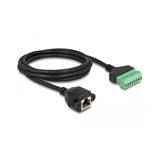 Delock RJ45 Kabel Cat.6 Buchse zu Terminalblock Adapter zum Einbau 2 Delock RJ45 Kabel Cat.6 Buchse zu Terminalblock Adapter zum Einbau 2