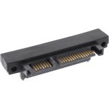InLine SATA Adapter Stecker / Buchse, 22pol. (15+7), abw&auml;rts