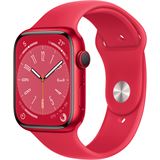 Apple Watch S8 Aluminium GPS Red, Sportarmband Red, MNP43FD/A, 45mm