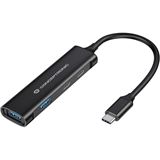 Conceptronic USB-Hub 4-Port 3.0 ->2xUSB-C/A o.Netzteil schwarz Conceptronic USB-Hub 4-Port 3.0 ->2xUSB-C/A o.Netzteil schwarz