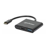 Manhatten USB-C auf HDMI 3-in-1 Docking-Konverter mit Power Delivery Manhatten USB-C auf HDMI 3-in-1 Docking-Konverter mit Power Delivery