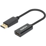 Manhattan Aktiver DisplayPort auf HDMI Adapter 4K@60Hz schwa Manhattan Aktiver DisplayPort auf HDMI Adapter 4K@60Hz schwa