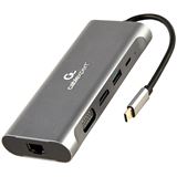 Gembird USB Typ-C 7-in-1 Kombi Adapter spacegrau