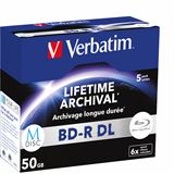Verbatim M-DISC BD-R DL 6X 50GB 5XJEWELC
