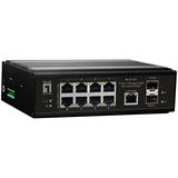 LevelOne Switch 8x GE IGP-1061 2xGSFP 240W 8xPoE+